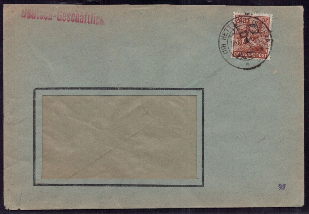 Letter All. Occupation – Hettstedt 1948 + tested