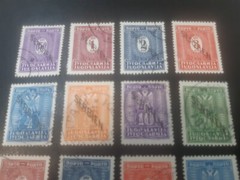 German Occupation SERBIA 1941 42 43 Porto Due # Stamped Full sets Mi 1-22 $HCV$