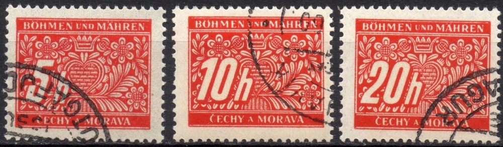 GERMANY Bohemia and Moravia 1939/1940 – Tax Marker – Used 5/10/20 h. #S#DRM