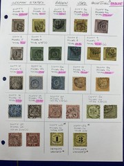 Germany States, Baden, Used – hinged on one album page, 1851-1868, High Value.
