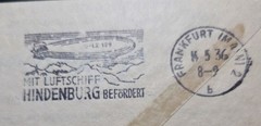 1936 LZ-129 Hindenburg Zeppelin Flown New York City – Germany First Flight Cover