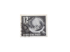 Germany 1949 Tag der Briefmarke 12+3pf Used Stamp – 100 Years Postage Stamp
