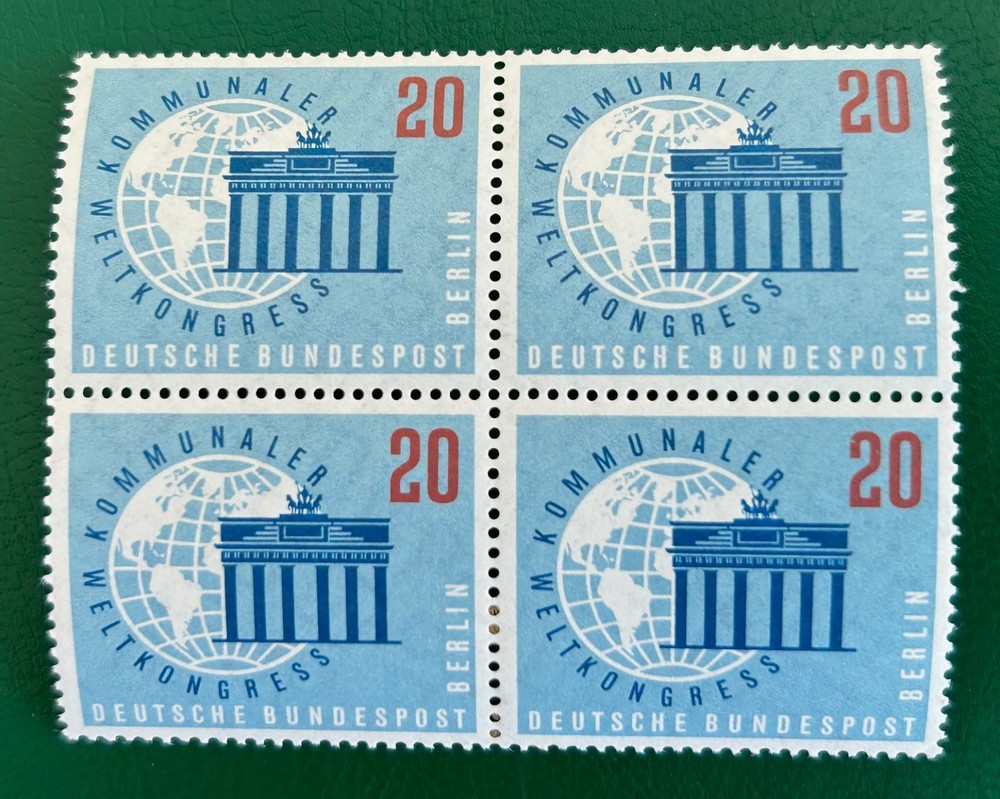Berlin Scott #9N171 VF MNH 1959 14th International Municipal Congress block 4
