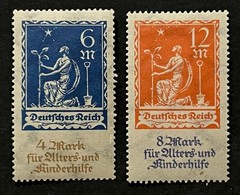 Travelstamps: Germany Stamps Mi 233-234 Sc #B3-B4 Youth & Elderly Aid Mint OG H