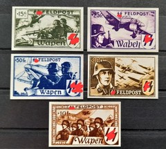 Field Post Belgian-Flemish Legion Donation Vignettes SS around 1943 – Reproduction