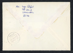 East Germany Geising to West Germany Irsee Express Cover 1989 Mauerfall Era