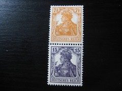 DEUTSCHES REICH Mi. #S8 scarce mint booklet stamp pair! CV $215.00