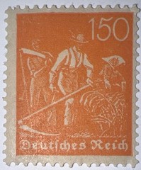 Travelstamps: 1922 Germany Deutsches Reich 150pf Stamp Scott #175/Mi 189 MOGNH.