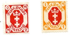 Danzig Shield Definitive Stamp Lot 1–150pf Set Builder MNG