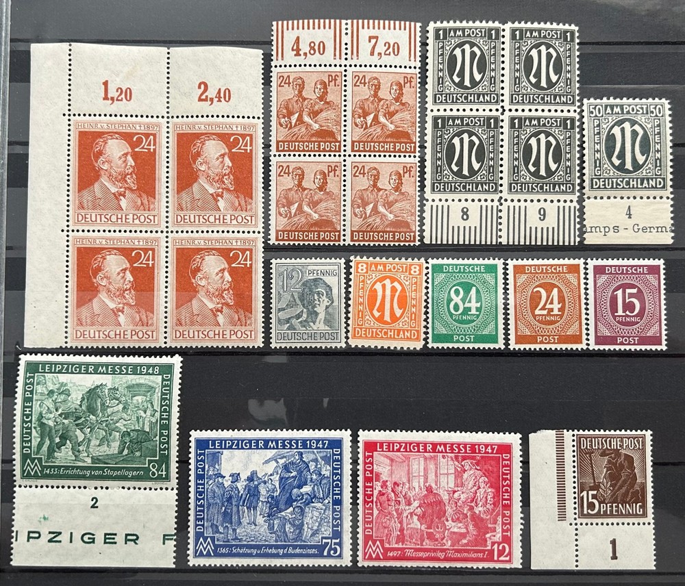 German Stamps Allied occupation Lot of 22 Stamps MNH Great /808