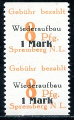 LOCAL ISSUES SPREMBERG 1945 19Auw ** MNH FLAWLESS PART PERFORATION 130€(J7328
