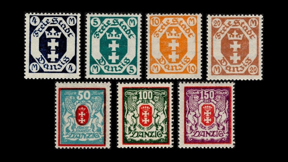 Danzig 1923 Mi.No. 123-129 Y *