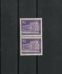 Germany Berlin 1956 Michel 152 MNH Vertical Pair from Sheets exp. SCHLEGEL BPP