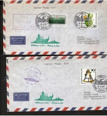 AV2 – “ KIELER WOCHE 1981 “ 10 COVERS WITH SEVERAL CANCELLATIONS