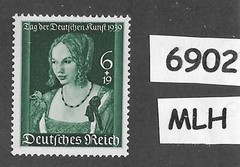 #6902 MLH Venetian woman / German art Sc B146 / 1939 Third Reich Germany
