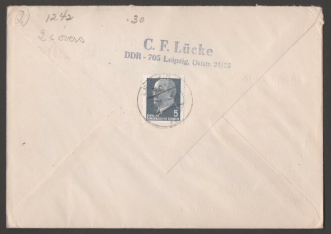 GERMANY DDR 1970 TWO FIRST DAY COVERS EMBLEM WITH FLAGS OF EAST BLOCK NATION