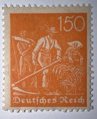 Travelstamps: 1922 Germany Deutsches Reich 150pf Stamp Scott #175/Mi 189 MOGNH.