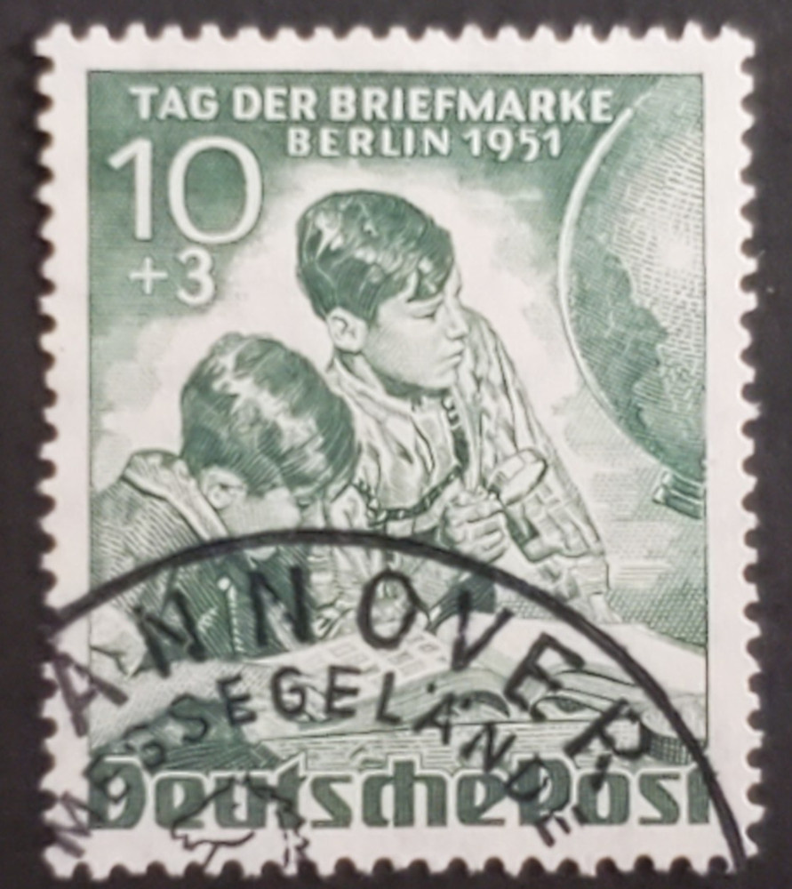 Germany, West Berlin, very nice 1951 Stamp Day 10 pfg semi postal