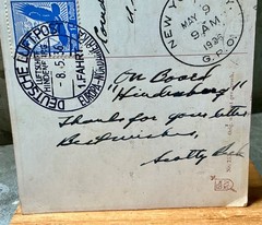 1936 Hindenburg 1st Flight Zeppelin postcard LZ 129 1. Fahrt Germany – N America