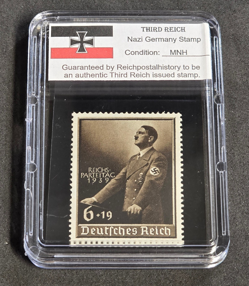 ADOLF HITLER SPEAKS NSDAP RALLY Third Reich Nazi German MNH Stamp WW2 w Case