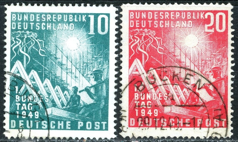 Stamps Germany, Scott # 665-666 used, complete set