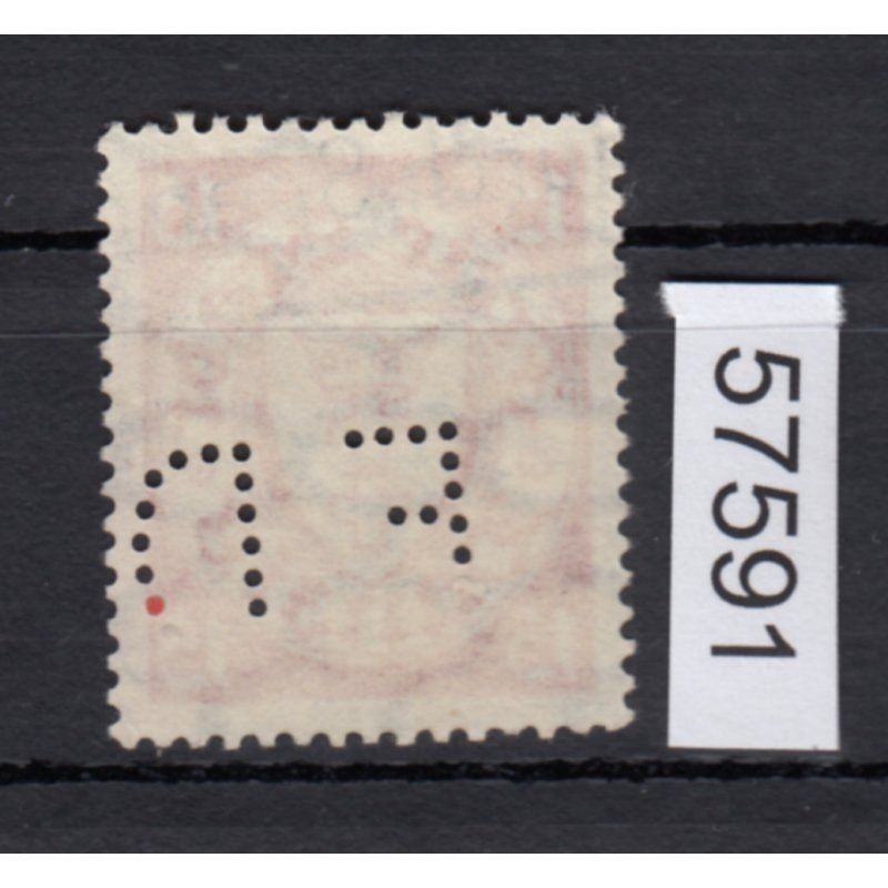 Danzig stamped COMPANY PERFIN Eugen Davidson