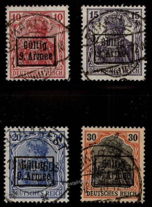 Germany WWI Romania Mi1-4 9th Army Set 93072