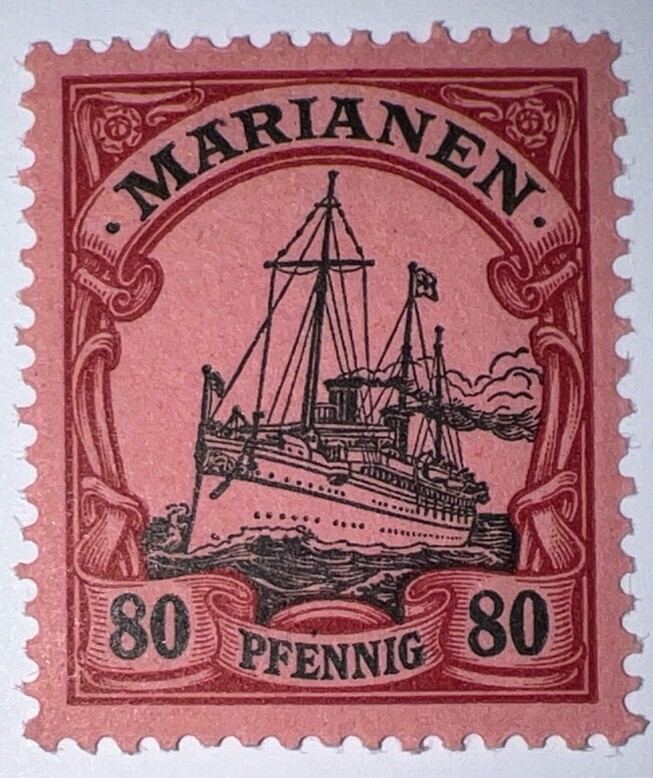 Travelstamps: GERMANY MARIANEN STAMPS Kaiser’s Yacht Mint OG H 80pf UNWMK