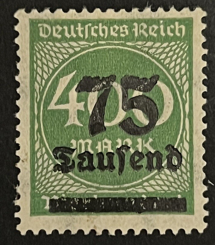 Travelstamps: Germany Stamps Deutsches Reich 75000 Mark Mi. Nr. 287/ Sc 251 MNH