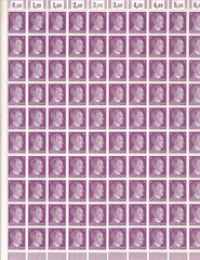 Stamp Germany Mi 785 Sc 510 Sheet 1941 WWII 3rd Reich Era Hitler MNH F Selvage