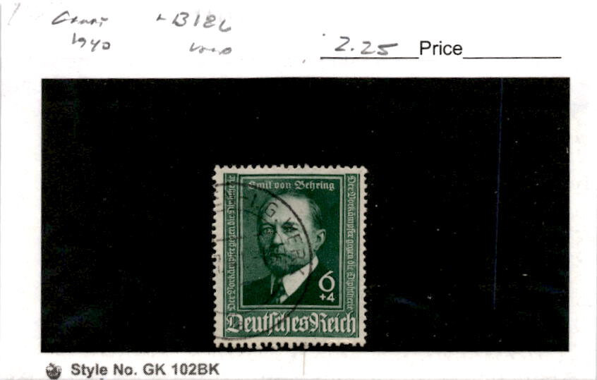 Germany, Postage Stamp, #B186 Used, 1940 von Behring (AD)