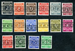 [GERMANY] 1948 Fresh Short Set 2pf-84pf SC 585a-593 Signed Dr. Dub (MNH) CA2722