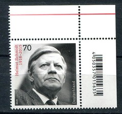 Germany – BRD : Helmut Schmidt stamp from 2018 – mint NH