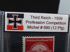 Nazi Germany 1939 Profession Competition 2 Stamp Set Reichspfennig Artifacts