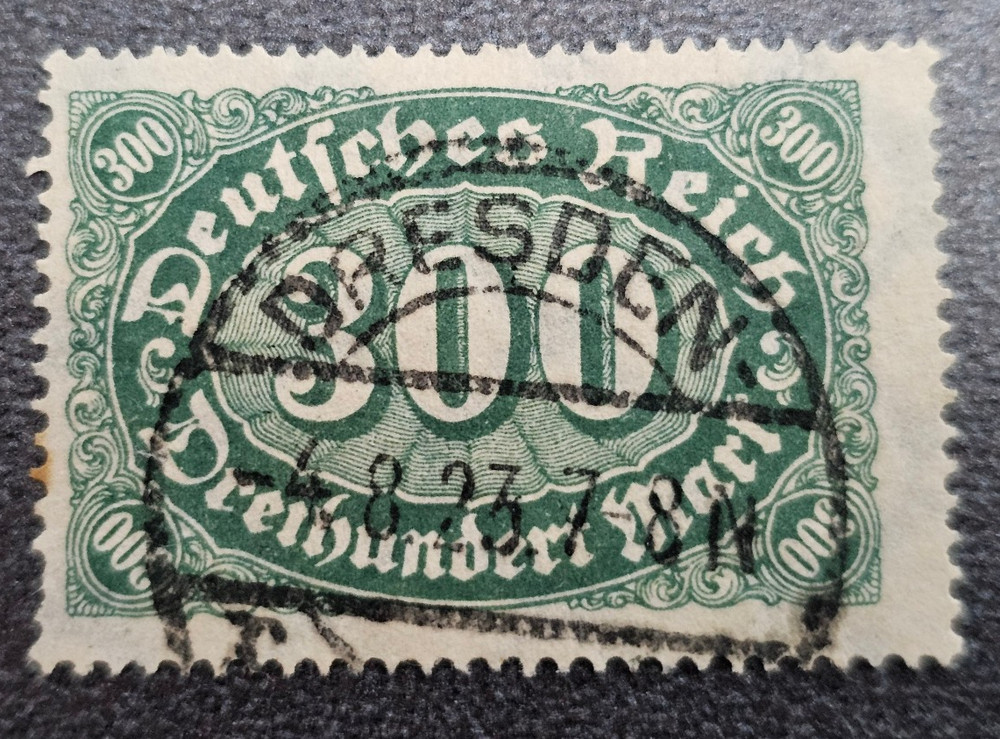 Stamp Germany Deutsches Reich 300 Mark 1923 Mi. Nr. 249 [🇩🇪39150-1]