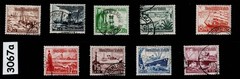 Used Stamp set B107-115 1937 Germany Third Reich Winter relief charity #3067a