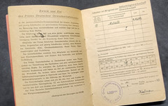 Post WW2 FDGB Members book w Revenue Stamps Free German Trade Union Federation