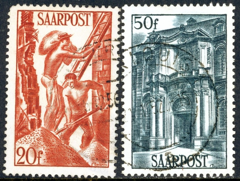 Stamps Saar, Scott # 199-200 used