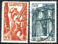 Stamps Saar, Scott # 199-200 used