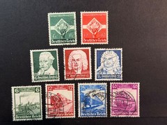 Germany # 454 – 462 Used 2024 Scott Catalogue Value $ 10.10
