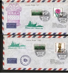 AV2 – “ KIELER WOCHE 1981 “ 10 COVERS WITH SEVERAL CANCELLATIONS