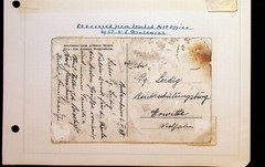 1940’s WWII Postcard Recovered From Bombed Post Office In Germany