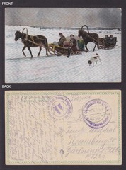 GERMANY 1916, Fieldpost card, N. Bogdanov-Belsky, Seeing off a recruit