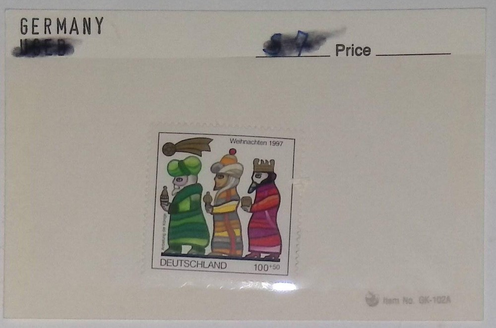 Germany Weihnachten 1997 Semi-Postal Stamp Mint Never Hinged MNH Multi-Color