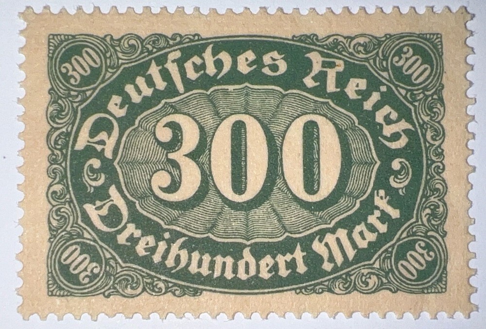 Travelstamps: 1922 Germany Stamps Deutsches Reich 300 Mark Mi. Nr. 249, MNH