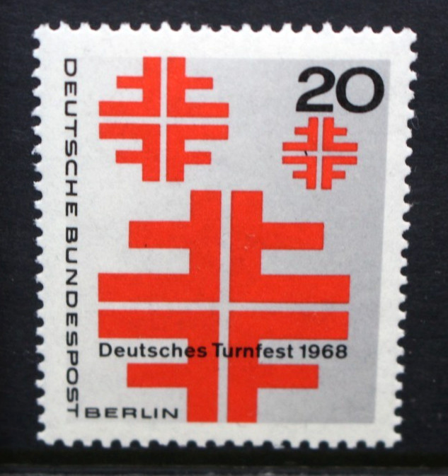 GERMANY BERLIN 1968 Athletics Festival Berlin. Set of 1 Mint Never Hinged SGB315