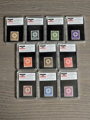 Third Reich WWII Nazi German Swastika NSDAP Stamp Collection w Hard Slab Case
