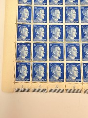 WWII Germany 20pf Deutsches Reich Stamp Sheets OG MNH Blue 11 Sheets