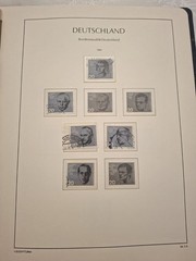 BRD Sammlung 1951-1963 in Leuchtturm-Vordruckalbum – Posthorn-Satz, Heuss, Europ