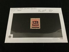 1923 Weimar Republic Germany 125 Tausend Red Postage Stamp – Used Mint Condition